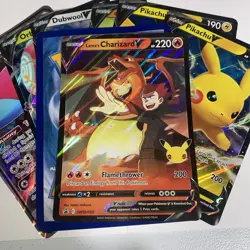 8x Jumbo Pokemon Cards - Lance’s Charizard V, Pikachu V, Dragonite Ex, & More. - Image 4
