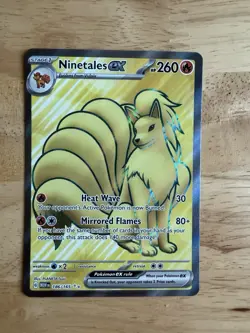 Pokemon Ninetales EX TCG Card SV Scarlet & Violet 151 Near Mint 186/165 - Image 1