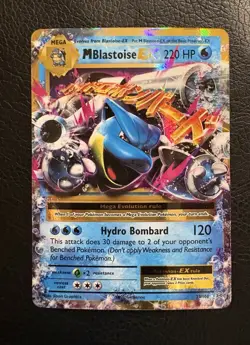 M Blastoise EX XY Evolutions 22/108 Full Art Ultra Rare Pokemon Card Mega - Image 1