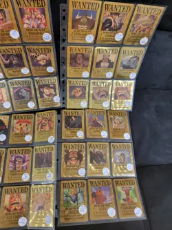 One Piece Anime Collectable Trading Cards (54) Original Wanted Poster Cards Set - Image 2