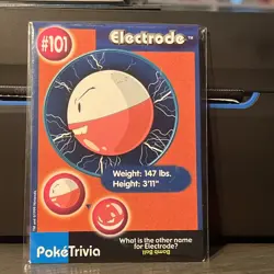 Electrode 101 Pokemon Burger King PROMO Trading Card - Image 1