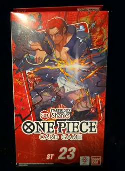 One Piece TCG Red Starter Deck 23 Shanks ST-23 Card Game New Sealed - Image 1