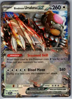 Bloodmoon Ursaluna ex SVP 177 Scarlet & Violet Promo Cards - Pokemon Card - NM - Image 1