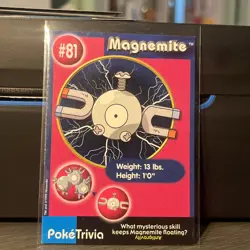 Magnemite - Mewtwo Strikes Back - Pokemon PROMO Burger King Card - Image 1