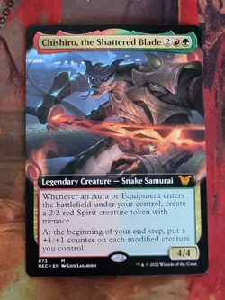 MTG Card: Chishiro, the Shattered Blade (Kamigawa: Neon Dynasty) EXTENDED ART - Image 1
