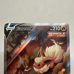 Pokemon Flareon V Full Art Promo Holo SWSH179 Sword & Shield Black Star Card - Image 3