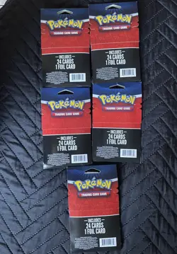 Lot of 5 Pokemon TCG Mystery Pack with 1 Foil Card Guaranteed 2024 Sealed - Image 2