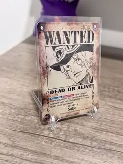 Sabo OP13-120 SP Wanted Poster Alternate Art One Piece Card English OP-13 - Image 2