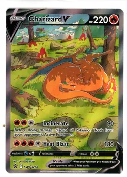 Charizard V SWSH260 Black Star Promo Holo Pokemon Card - Image 1