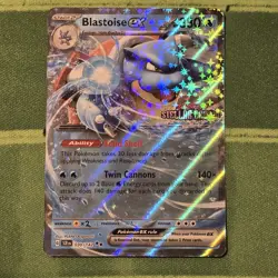 FREE SHIPPING! Blastoise ex (Stellar Crown Stamp) Double Rare Miscellaneous Card - Image 1