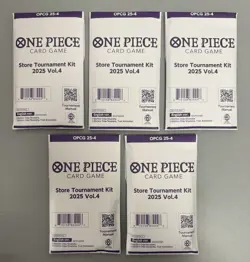 (5) x One Piece Card Game Store Tournament Kit Vol 4 SEALED English - Image 1