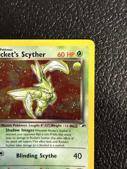 Pokemon TCG Cards Rocket's Scyther 13/132 Gym Heroes Holo Rare. - Image 3