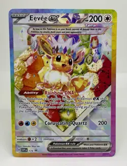 Pokemon TCG Eevee EX 174 Prismatic Evolutions SPC Promo Card (NM Condition) - Image 1