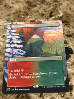 KARPLUSAN FOREST Magic MTG Dominaria United Borderless - Image 1