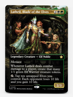 Lathril, Blade of the Elves (Borderless) - [Foundations] Magic MTG NM 🌳 - Image 1