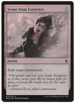 MTG Scour from Existence FOIL Battle for Zendikar Common NM - Image 1