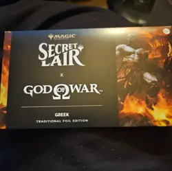 MTG God of War: Greek, Foil, New/Sealed, Secret Lair Drop (In Hand) - Image 1