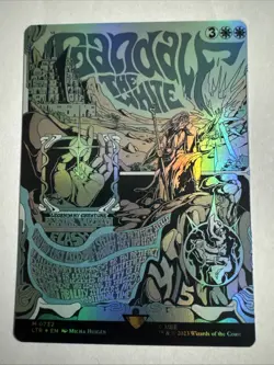 Gandalf the White (Borderless Poster) (Foil)- MTG, The Lord of the Rings - Image 1