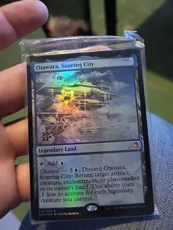 MTG: Kamigawa: Neon Dynasty: Foil Promo Pack Otawara, Soaring City: Nm Condition - Image 1