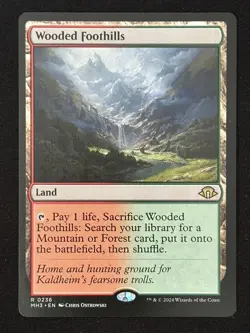 1x MTG Wooded Foothills - Modern Horizons 3 (MH3) #236 - Magic the Gathering - Image 1