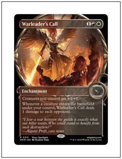 1x Warleader's Call, Showcase Art, Magic, MTG NM - Image 1