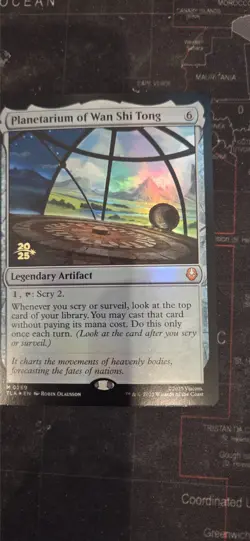 MtG Planetarium of Wan Shi Tong Foil Prerelease Promo - Image 1