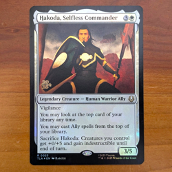 Hakoda, Selfless Commander - Prerelease Foil Promo - Avatar TLA MTG - Image 1