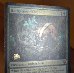 Badgermole Cub - Prerelease Foil Promo - Avatar TLA MTG - Image 3