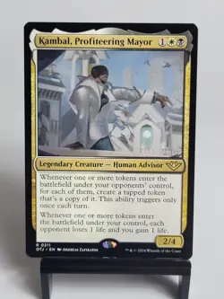 Magic the Gathering - Outlaws of Thunder Junction - Kambal, Profiteering Mayor - Image 1