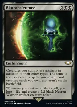 Near Mint x 1 Biotransference - Surge Foil Commander: Warhammer 40,000 Variants - Image 1