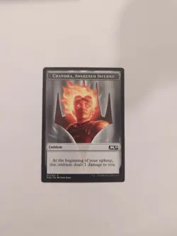 Emblem - Chandra, Awakened Inferno Core Set 2020 Regular NM MTG - Image 1
