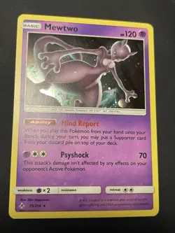 Mewtwo 75/214 Rare Cosmos Holo Pokemon Costco Exclusive LP+ - Image 1