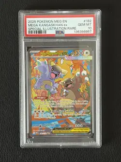 Pokemon TCG Mega Evolutions Mega Kangaskhan Ex SIR #182/132 GRADED PSA 10 - Image 1