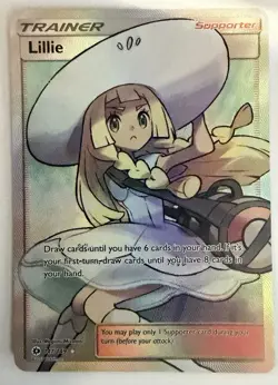 Lillie Trainer 147/149 NM Ultra Rare Full Art Holo Foil Pokemon SM Base Set 2017 - Image 1
