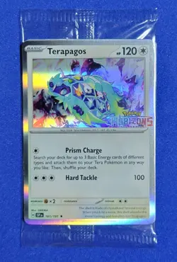 Terapagos 161/191 + Fuecoco 029/191 Pokemon Horizons BestBuy Promo NEW/SEALED - Image 1