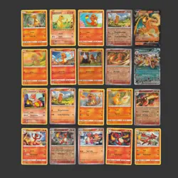 20X Charmander Charizard Pokemon Cards MEGA BUNDLE Deck Building V EX Rare LOT - Image 1