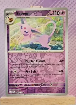 Pokemon TCG: Espeon (Reverse Holo) 086/197 - Obsidian Flames - NM Condition - Image 1