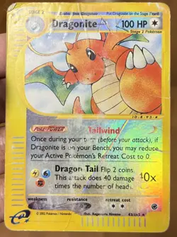 Dragonite - 43/165 - Rare Reverse Holofoil - Pokemon - Expedition DMG - Image 1