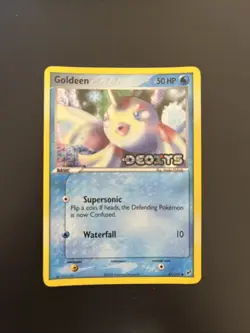 Goldeen 61/107 REVERSE HOLO STAMP Pokemon EX Deoxys 2005 - NM - Image 1