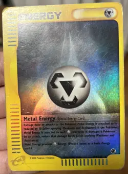 Metal Energy - 159/165 - Rare Reverse Holo HP/DMG English Pokemon Expedition - Image 1