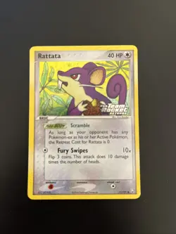 Rattata 71/109 REVERSE Holo Stamped Pokemon Ex Team Rocket Returns 2004 NM/LP - Image 1
