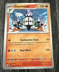 Chandelure 038/197 NM SV03: Obsidian Flames Pokemon - Image 1