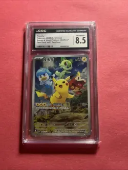 CGC 8.5 Pikachu Scarlet & Violet Promo CHINESE Pokemon 004/SV-P NM/Mint + Graded - Image 1