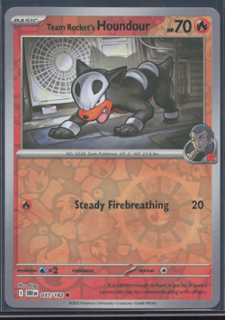 Pokemon TCG | Destined Rivals | Team Rocket’s Houndour | 037/182 | NM - Image 1