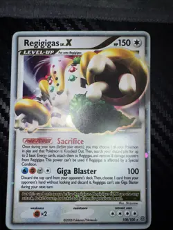 Pokemon TCG Regigigas LV.X DP Stormfront 100/100 LP - Image 1