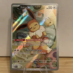 Pokemon TCG Eevee EX Prismatic Evolutions 173 Black Star Promo NM - Image 1