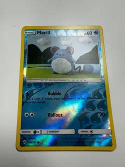 Pokemon Burning Shadows Marill Reverse Holo 34/147 NM - Image 1