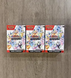 Pokemon TCG Prismatic Evolutions Booster Bundle - New - Factory Sealed Lot Of 3 - Image 1