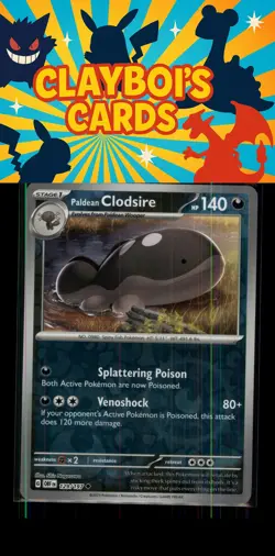 Paldean Clodsire 129/197 Reverse Holo SV03: Obsidian Flames Pokemon TCG NM+ - Image 1