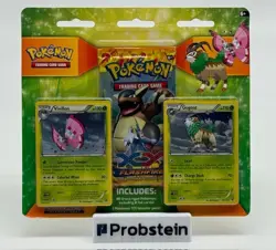 Pokemon TCG XY Flashfire Blister Booster Pack Sealed w/ Vivillon & Gogoat - Image 1